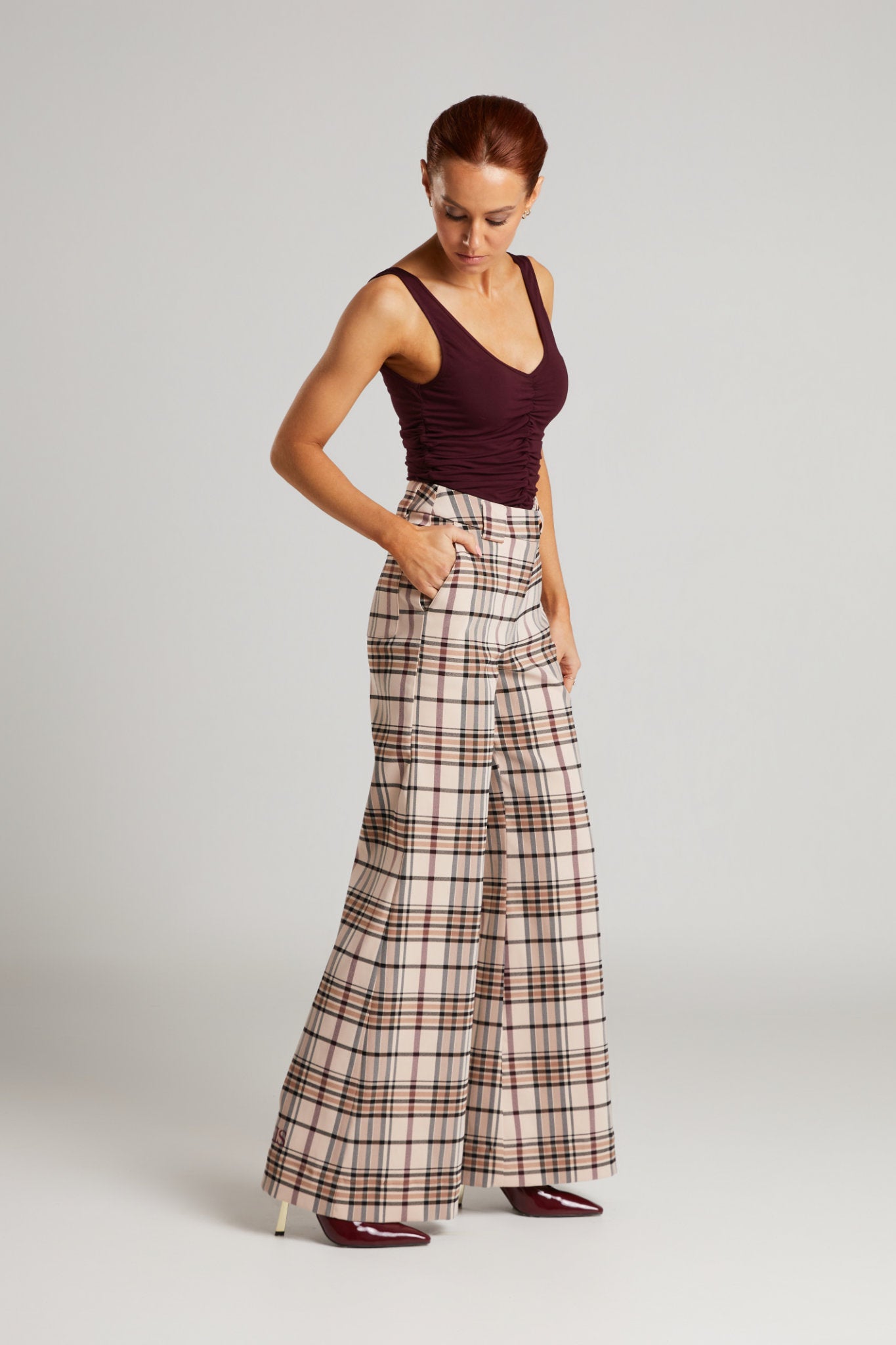 Maddix Wide Leg Tailored Pants – Liz Skorsis